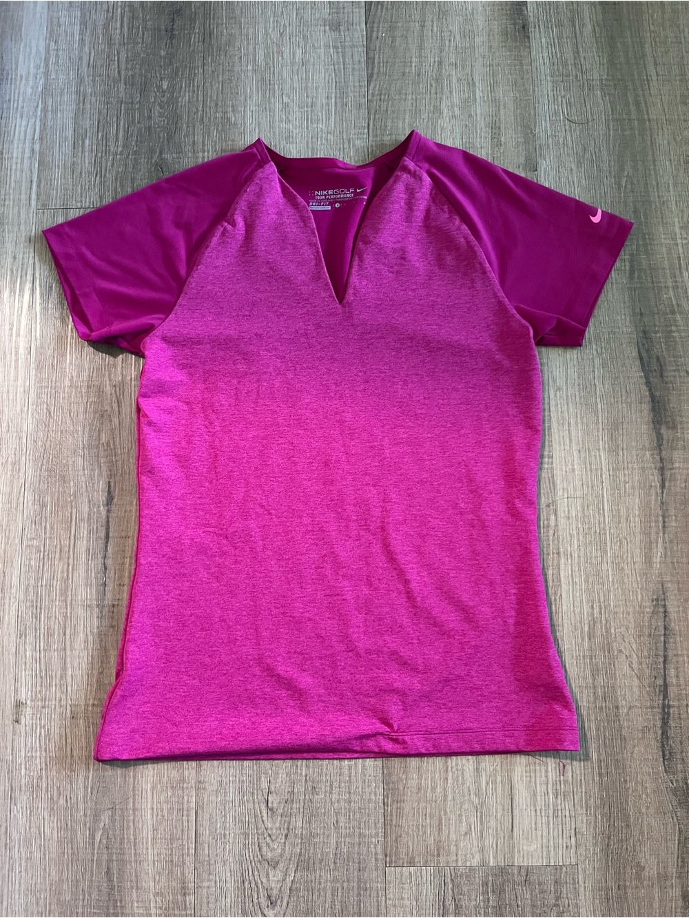 Nike Dry Fit Women’s Hot Pink Golf Shirt